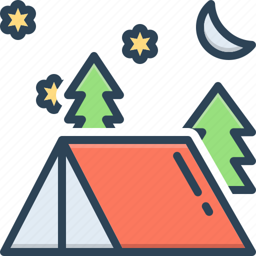 Camping, adventure, leisure, tent, lodgement, pavilion, camp icon - Download on Iconfinder