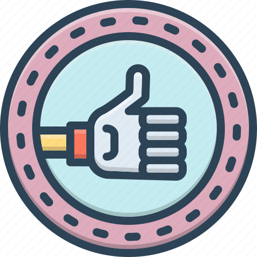 Approve, hand, like, ok, positive, thumb icon - Download on Iconfinder