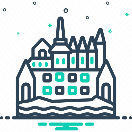Michel, castle, fortress, cathedral, building, chateau, church icon - Download on Iconfinder