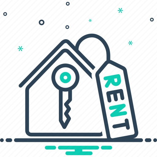 Rent, key, house, mortgage, estate, house for rent icon - Download on Iconfinder