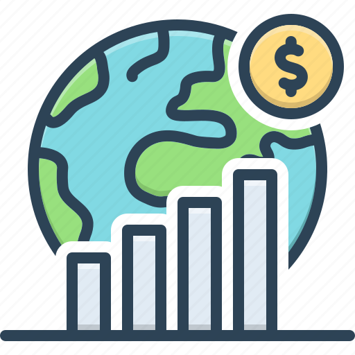 Economic, commercial, monetary, grow, statistic, pecuniary, financial icon - Download on Iconfinder