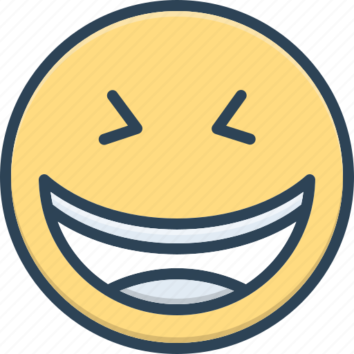 Jokes, laugh, emoticon, funny, smiley, face, cheerful icon - Download on Iconfinder