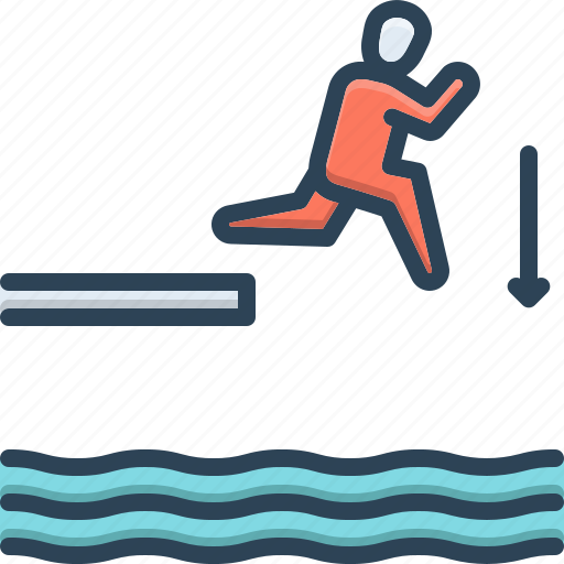 Jump, leap, spurt, river, boy, activity, adventure icon - Download on Iconfinder