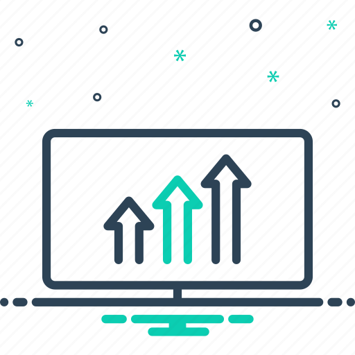 Increased, graph, enhanced, progressive, growing, investment, marketing icon - Download on Iconfinder