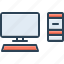 desktop, screens, cpu, monitor, gadgets, electronic, responsive 