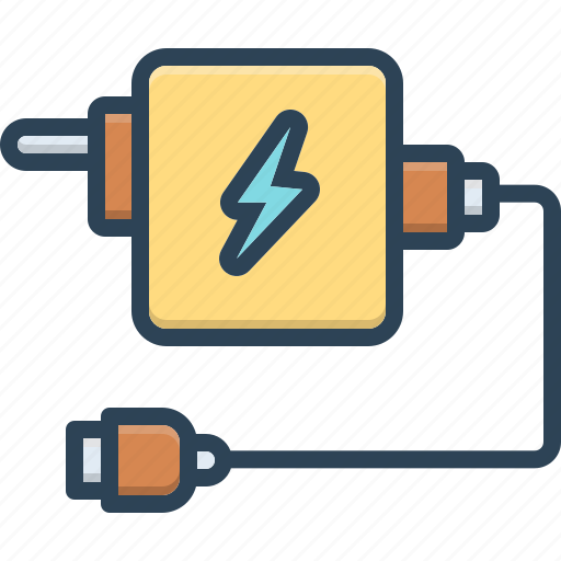 Adaptor, current, unplugged, cables, plug, charger, power supply icon - Download on Iconfinder