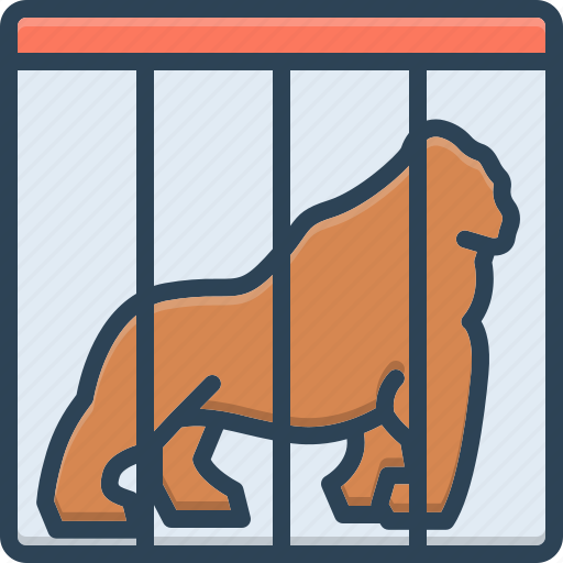 Endangered, bear, vulnerable, cage, animal, conservation, in dangera icon - Download on Iconfinder