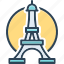 paris, french, tower, europe, travel, landmark, monument 