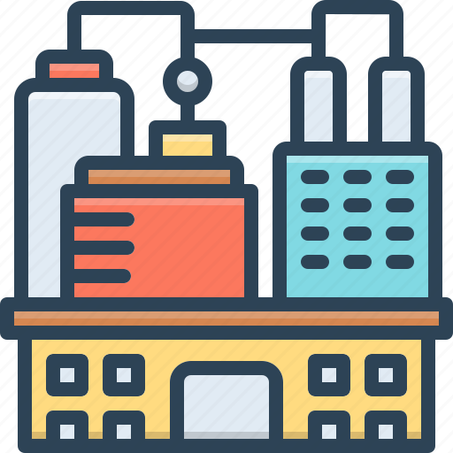 Commercial, mercantile, trade, office, apartment, factory, manufacturing icon - Download on Iconfinder