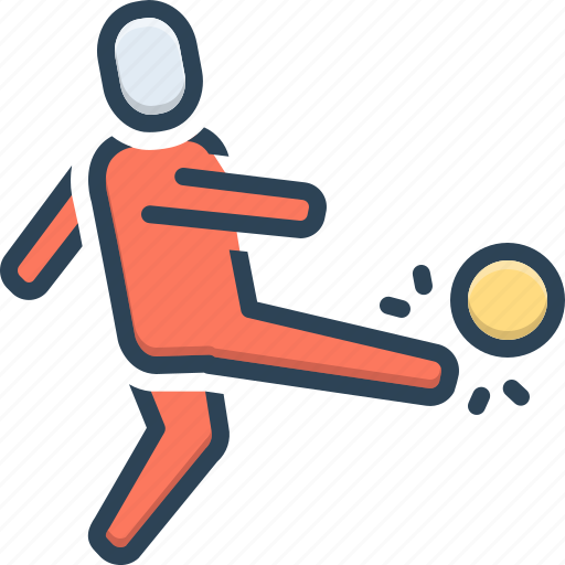 Kick, legs, player, ball, sportsman, competition, soccer icon - Download on Iconfinder