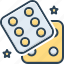 dice, entertainment, gaming, random, lucky, game, chance 