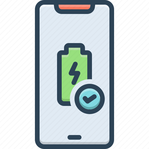 Fully, complet, totally, battery, charge, capacity, electric icon - Download on Iconfinder