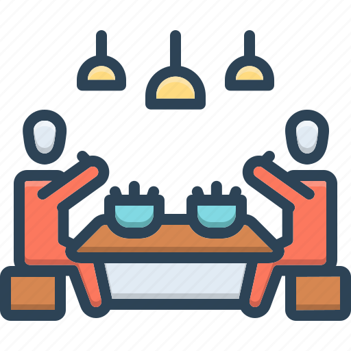 Eating, restaurant, food, person, eatery, canteen, chair icon - Download on Iconfinder