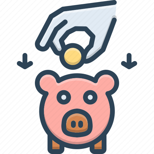 Putting, invest, deposit, finance, budget, piggy, moneybox icon - Download on Iconfinder