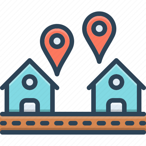 Addresses, house, area, destination, gps, location, map icon - Download on Iconfinder