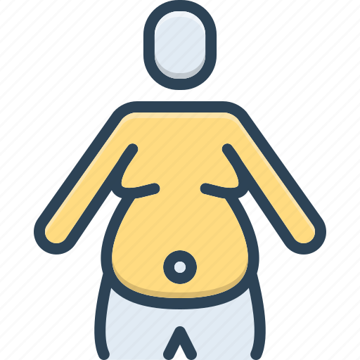 Obesity, fatness, adipositas, corpulence, overweight, obese, person icon - Download on Iconfinder