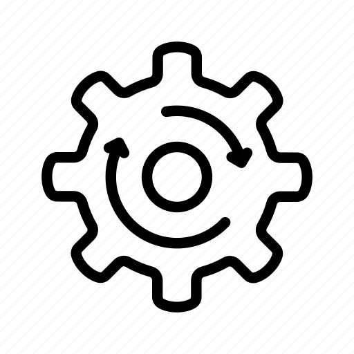 Cogwheel, process, rolling, update, upgrade, work icon - Download on Iconfinder