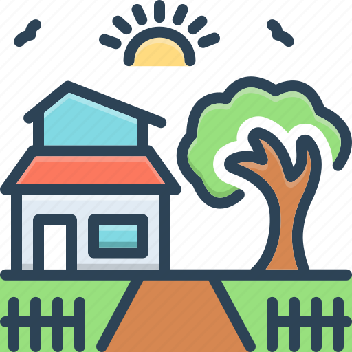 Yard, courtyard, garden, grass, lawn, neighborhood, backyard icon - Download on Iconfinder