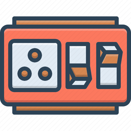 Switched, hardware, circuit, electric, on, off, toggle icon - Download on Iconfinder