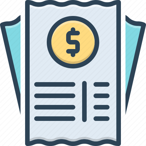 Bills, receipt, paymet, form, invoice, paper, report icon - Download on Iconfinder