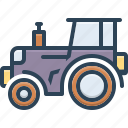 tractor, agriculture, equipment, field, harvest, machinery, transport