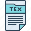 tex, document, extension, file, format, folder, sentence 