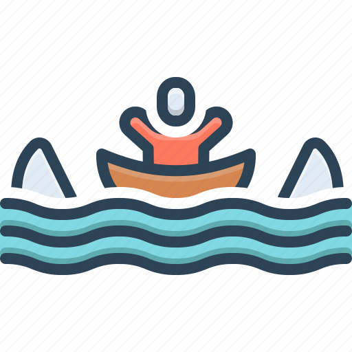 Crisis, trouble, danger, deadlock, menace, scrape, boat icon - Download on Iconfinder