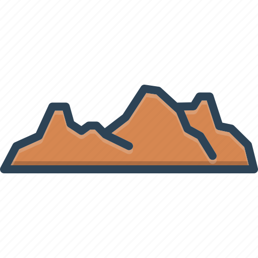 Ridge, hill, adventure, hiking, landscape, mountain, peak icon - Download on Iconfinder