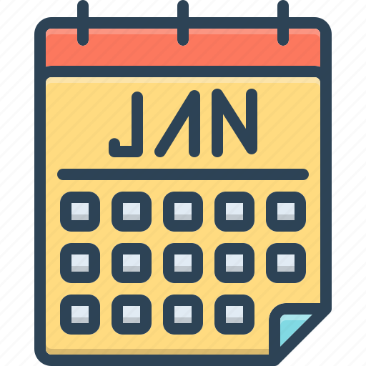 Jan, january, calender, agenda, appointment, reminder, schedule icon - Download on Iconfinder