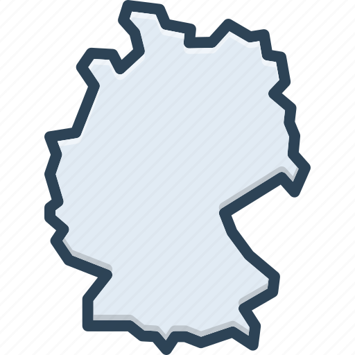 Deutschland, germany, map, europe, border, german, country icon - Download on Iconfinder