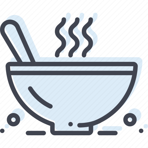Bowl, chowder, dish, food, hot, meal, spoon icon - Download on Iconfinder