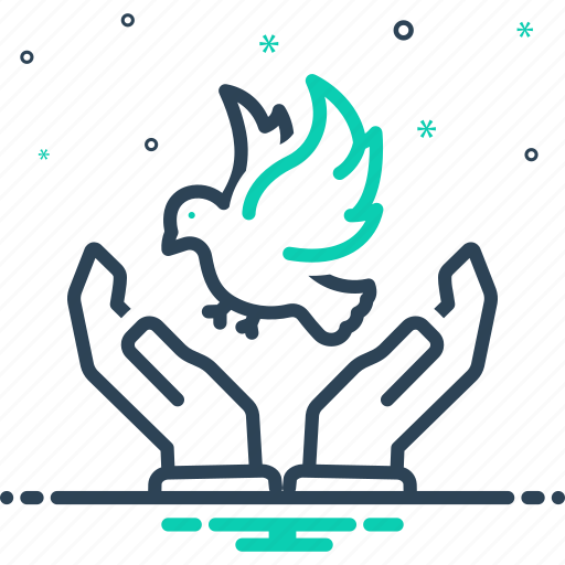 Respective, affined, related, connected, freedom, dove, peace icon - Download on Iconfinder