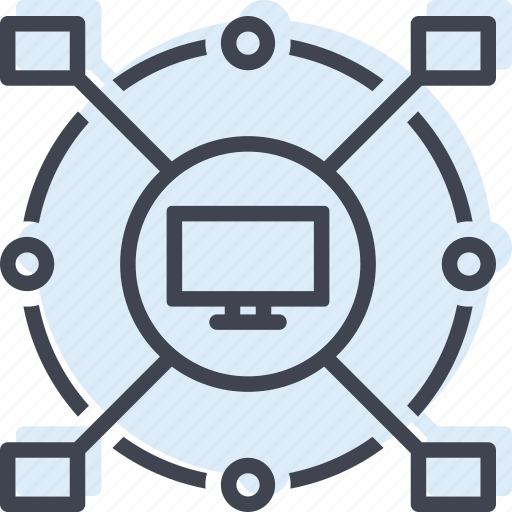 Computerized, connect, cyber, monitor icon - Download on Iconfinder