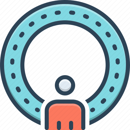 Nowhere, quo, circle, path, continuous, pointless, return icon - Download on Iconfinder