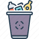 waste, worthless, misuse, rubbish, dumpster, garbage, in vain