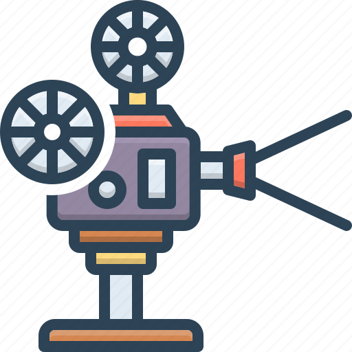 Filme, movie, reel, projector, entertainment, cinematography, filmstrip icon - Download on Iconfinder