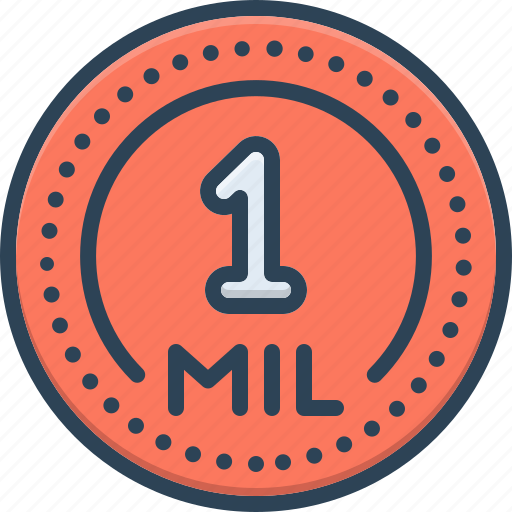Mil, one, million, followers, subscriber, number icon - Download on Iconfinder