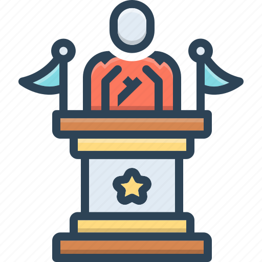 Presidential, administrative, rostrum, dominant, lecture, pulpit, conference icon - Download on Iconfinder