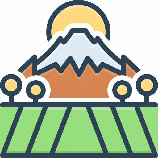 Fuji, beautiful, country, landscape, mountain, sunrise, scenery icon - Download on Iconfinder