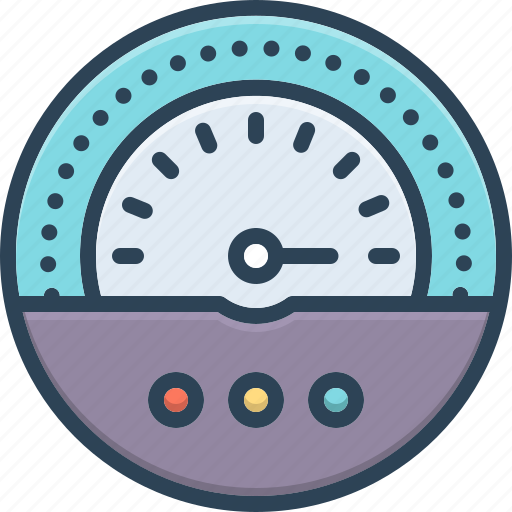 Indicating, pointing, dashboard, kilometer, speedometer, tachometer, accelerate icon - Download on Iconfinder