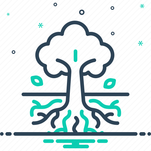 Roots, sprout, botany, rootlet, tree, plant, leaf icon - Download on Iconfinder