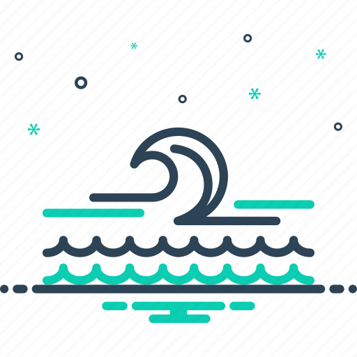 Wave, ripple, backwash, flowing, waves, wavy lines, ocean waves icon - Download on Iconfinder
