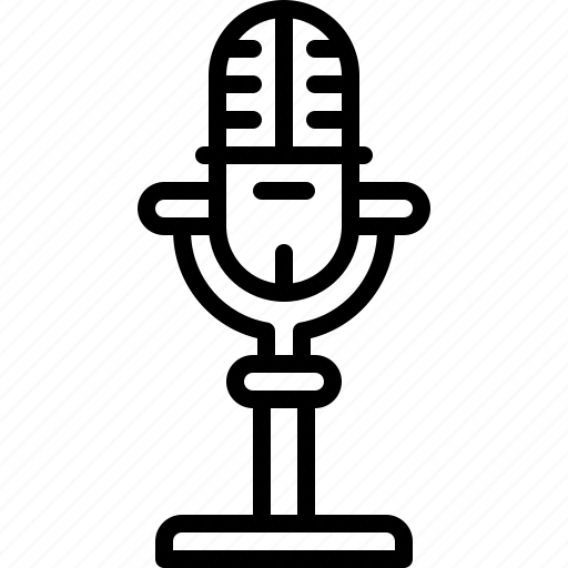 Microphone, podcast, mike, broadcaster, karaoke, voice, sound icon - Download on Iconfinder