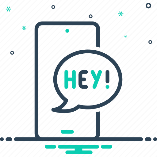 Hey, conversation, exclamation, say, hello, text bubble, speech bubble icon - Download on Iconfinder