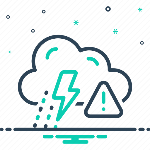 Alert, warning, caveat, admonition, climate, weather conditions, rain burst icon - Download on Iconfinder
