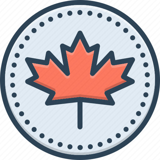 Canadian, leaf, leaflet, canada, badge, maple, patriotic icon - Download on Iconfinder