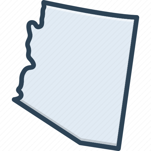 Arizona, map, country, usa, america, american, contour icon - Download on Iconfinder
