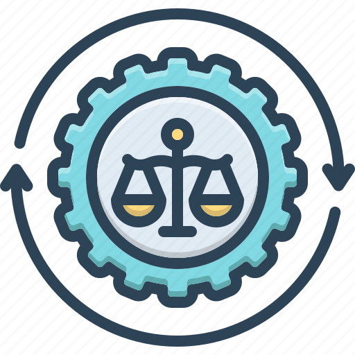 Proceeding, balance, compare, legislation, authority, judgement, prompt action icon - Download on Iconfinder