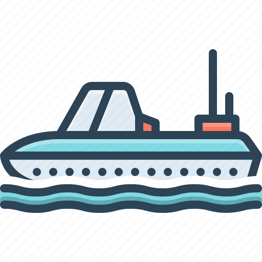 Boat, ship, yacht, lifeboat, skiff, watercraft, water vehicle icon - Download on Iconfinder