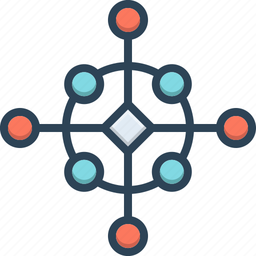 Channels, diagram, description, structure, hierarchy, organization, molecule icon - Download on Iconfinder